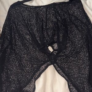 Elegant Black Lace Sleepwear